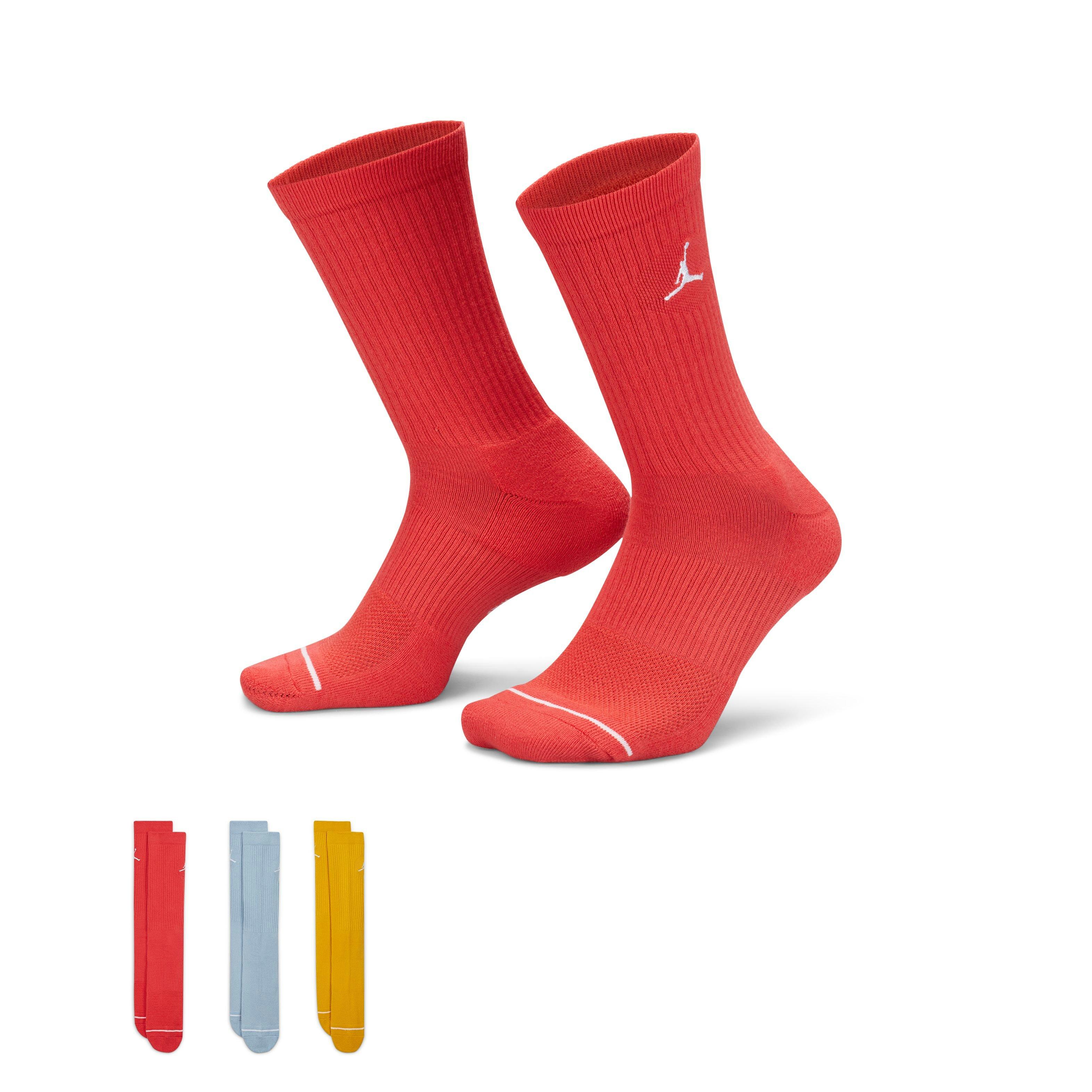 Jordan Everyday Crew Socks (3 Pairs)-Multi-Color